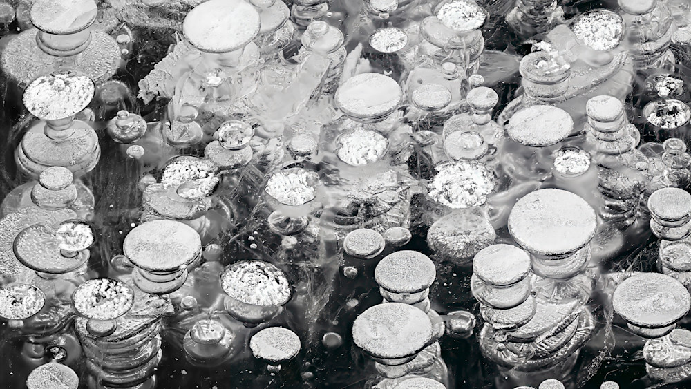 Frozen Ascent – abstract ice photography