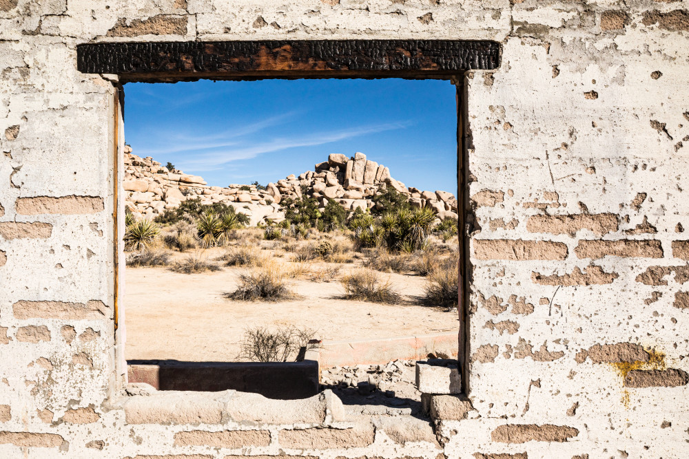The ruins of Olhson house in Joshua Tree National Park.