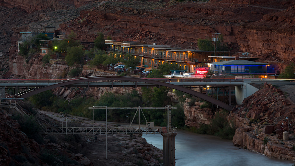 San Juan Motel - Serene Twilight Landscape Photography