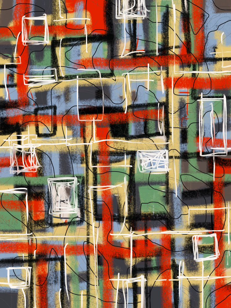 Abstract Painting Grid 001 Art | Tim McGuire Fine Art