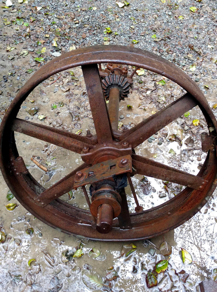 Mining Wheel   Jawbone Flats Photography Art | InYourBackyard