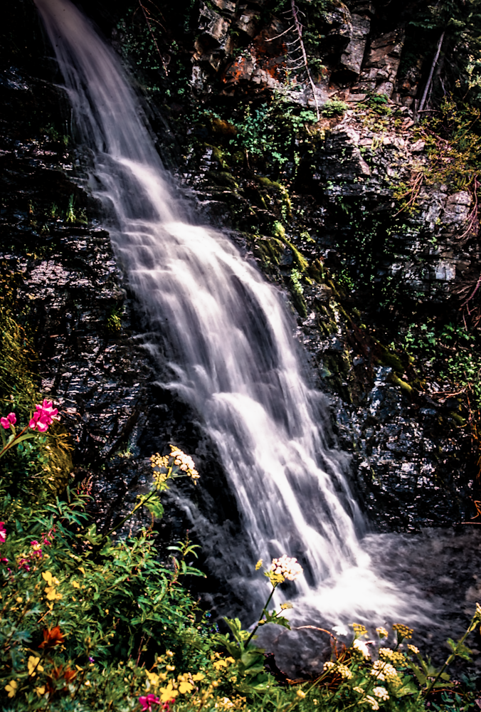 Waterfall Gunnison Natl Forest Fuji Provia Jhe00058.Png Photography Art | James H Egbert's Silver Branch Studios