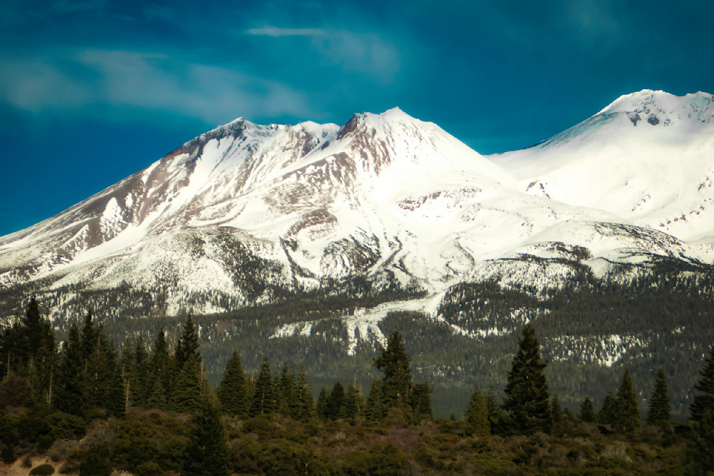 One Peak, One Moment – Mount Shasta Landscape Photography Print | Janie Lynn