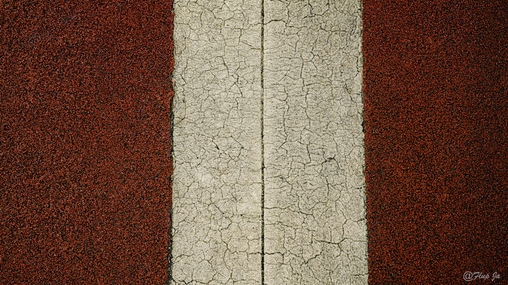 White Line Red Ground.Jpg Photography Art | Flup Ja