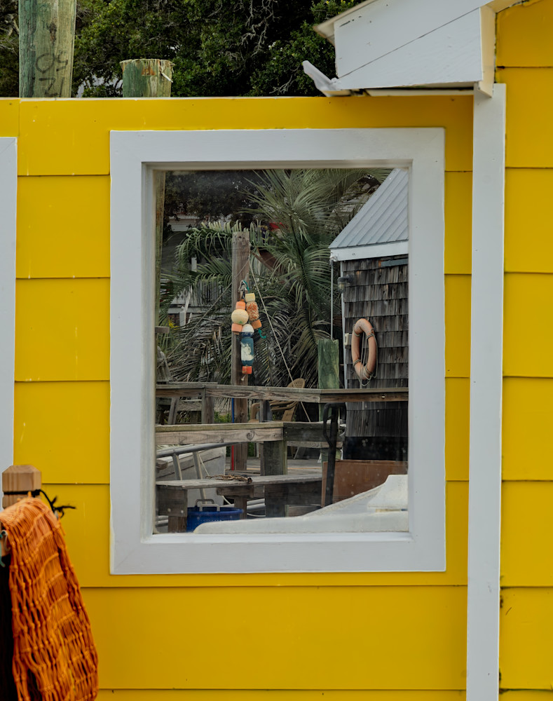 A Window Into the Waterfront – Southport NC Coastal Photography by 910Photography