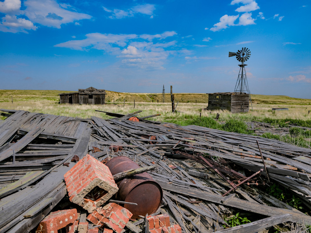Windmill Over The Ruins Photography Art | Sean R. Heavey