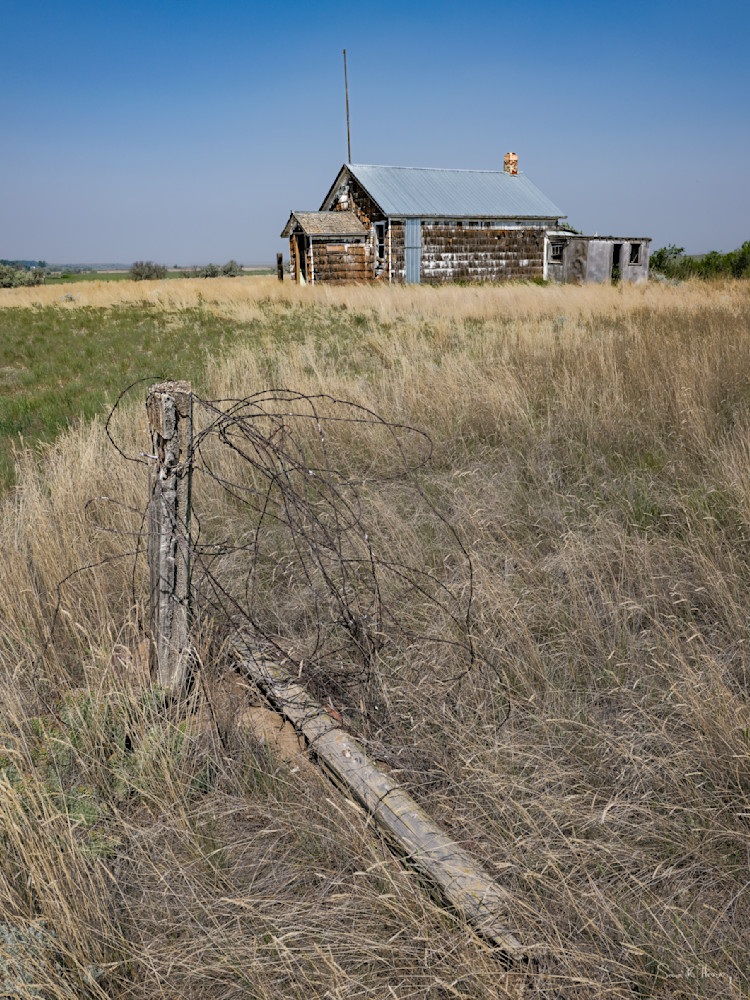Fence Line To The Old School Photography Art | Sean R. Heavey