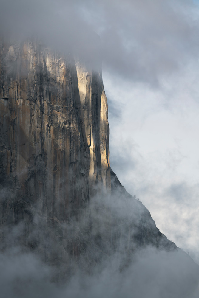 Granite Face Detail on El Capitan - Yosemite Valley