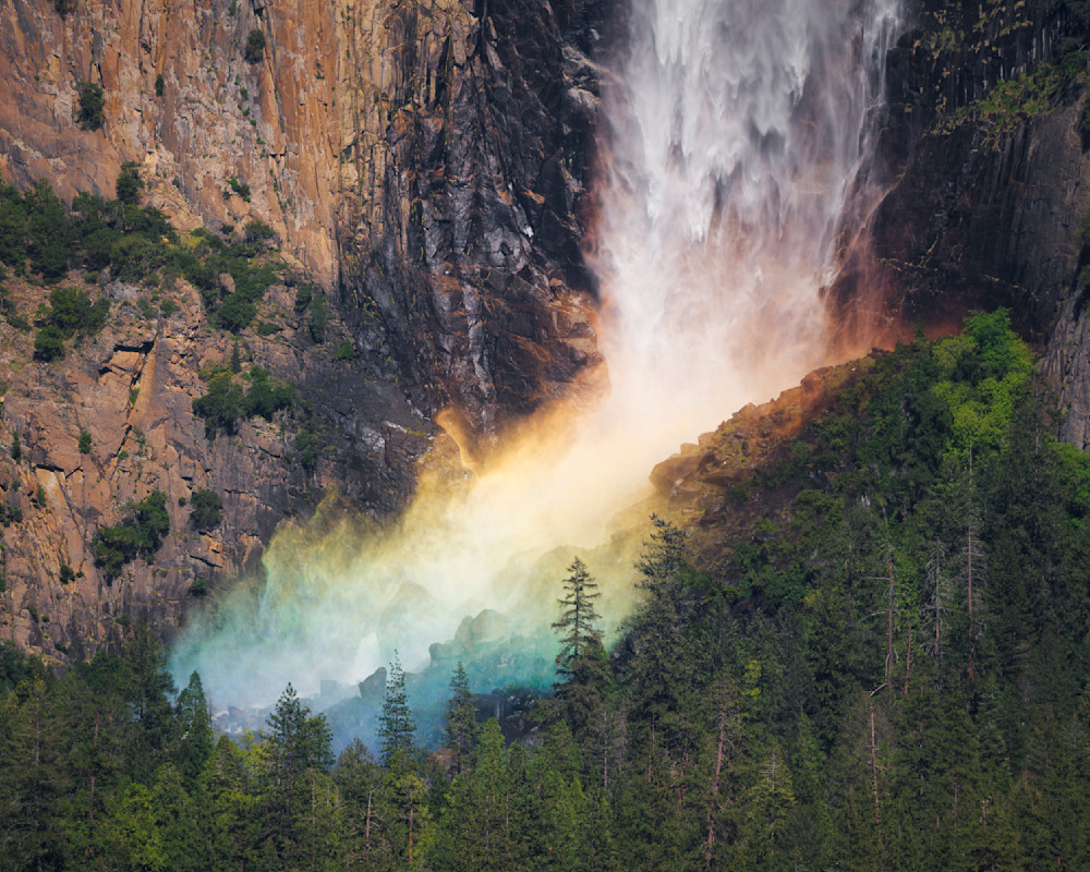 Rainbow Mist at Bridalveil Fall - Yosemite National Park