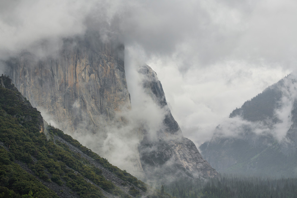 Storm Clouds Over El Capitan - Yosemite Valley
