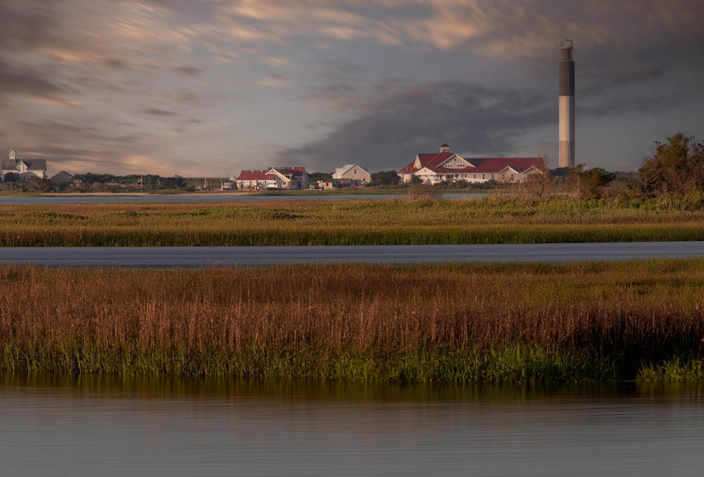 Morning Glow: Oak Island Lighthouse at Sunrise – Nautical Wall Art & Coastal Home Décor