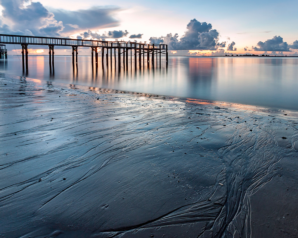 Morning Calm: Blue Hour on the Cape Fear River – Nautical Wall Art & Coastal Home Décor