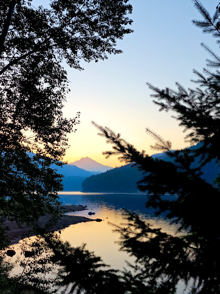 Sunset Through The Trees On Detroit Lake Photography Art | InYourBackyard