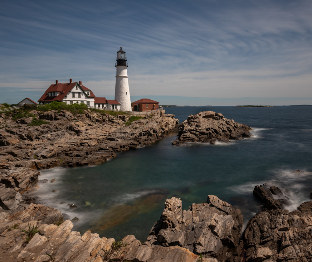 Maine’s Beacon on the Rugged Coast – Portland Head Light Long Exposure | 910Photography