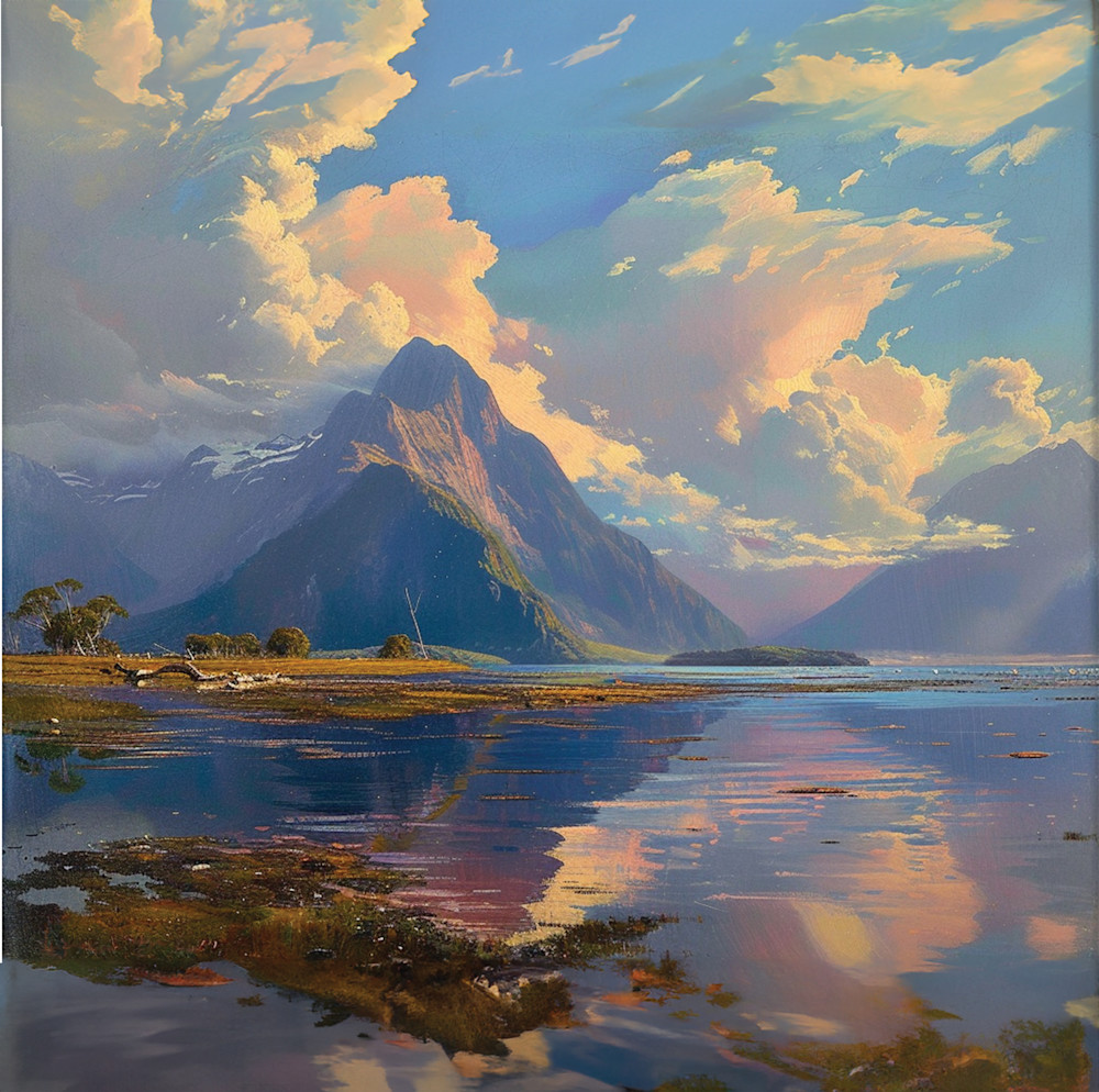 Mitre Peak Sunrise 3 Art | Drew Slack Fine Art