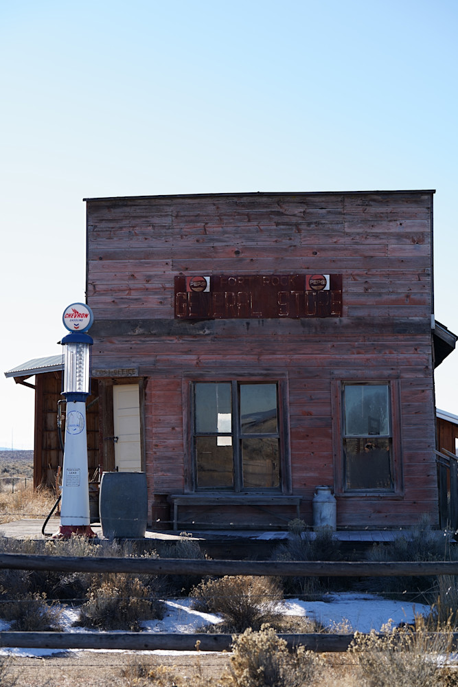 Old Gas Station Fort Rock Photography Art | InYourBackyard