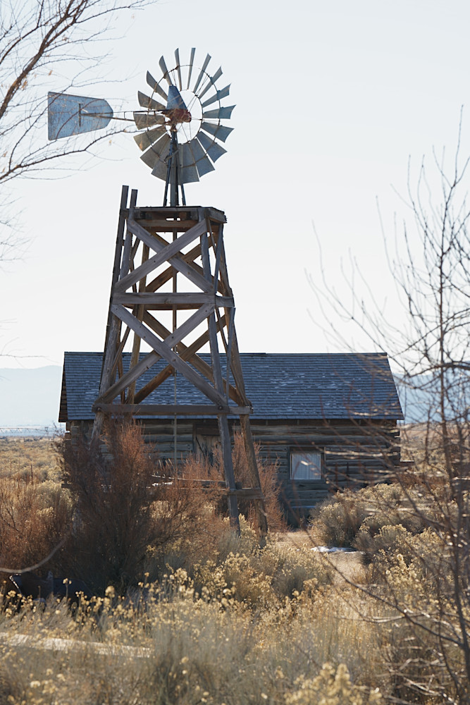 Windmill In Desert Fort Rock Photography Art | InYourBackyard