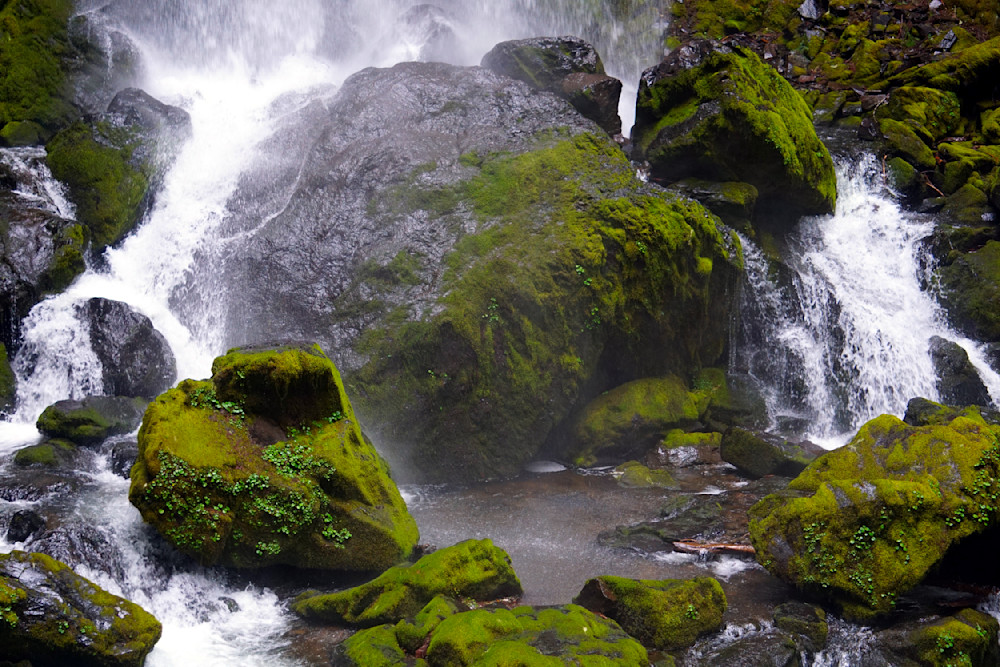 Rock Base At Grotto Falls Photography Art | InYourBackyard