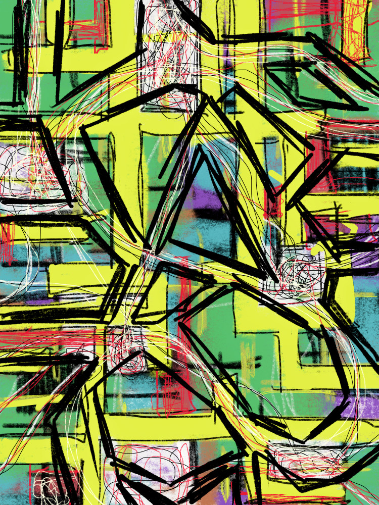 Energy Layers Grid 001 Art | Tim McGuire Fine Art