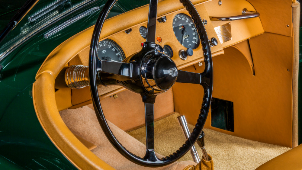 Behind The Wheel Of The Xk120 Art | The Frame Gallery