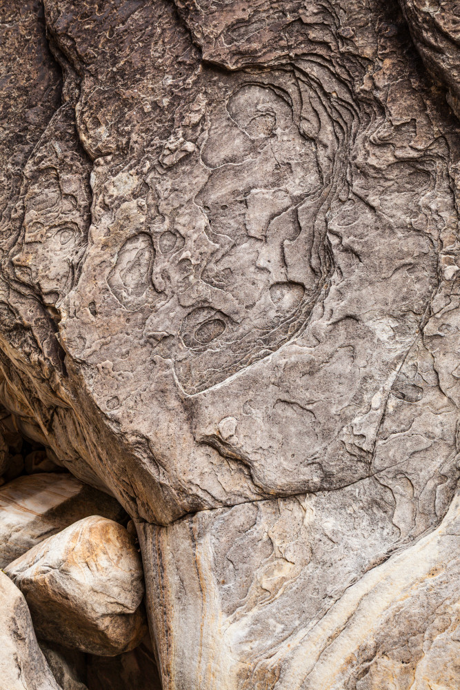 Rock texture I came across up one of the canyons in Red Rocks National Conservation Area, Nevada, USA.