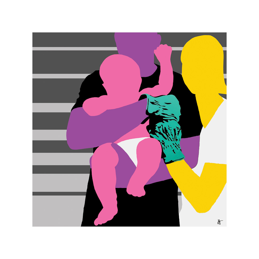 Turquoise Community Support Fine Art Print by Jon Savage ASL Contemporary Art