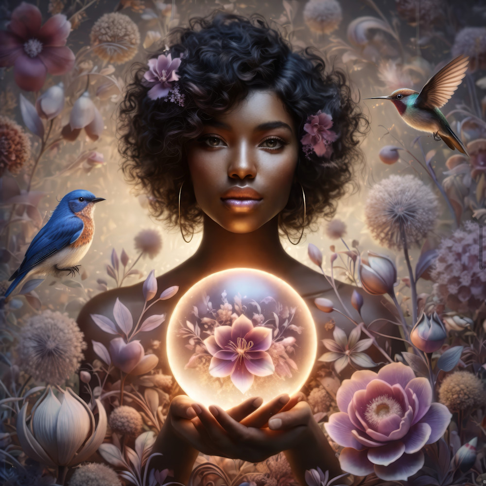 Glowing Sphere Spiritual Wall Art – The Living Sphere