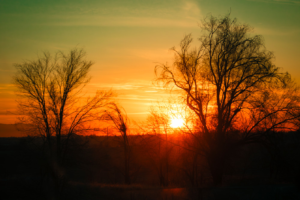 Idaho Sunset Glow – Warm Idaho Landscape Photography Print