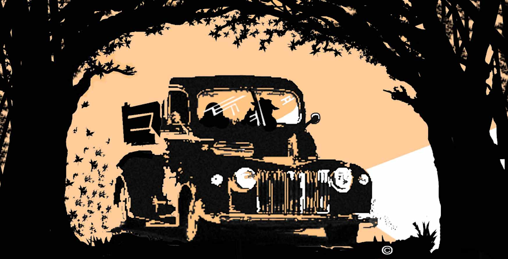 R Road Truck Finger Art | Rabbit Road Art Studio