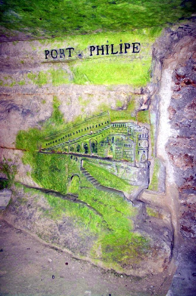 Limestone Carving Port Scene   Paris Catacombs Photography Art | InYourBackyard