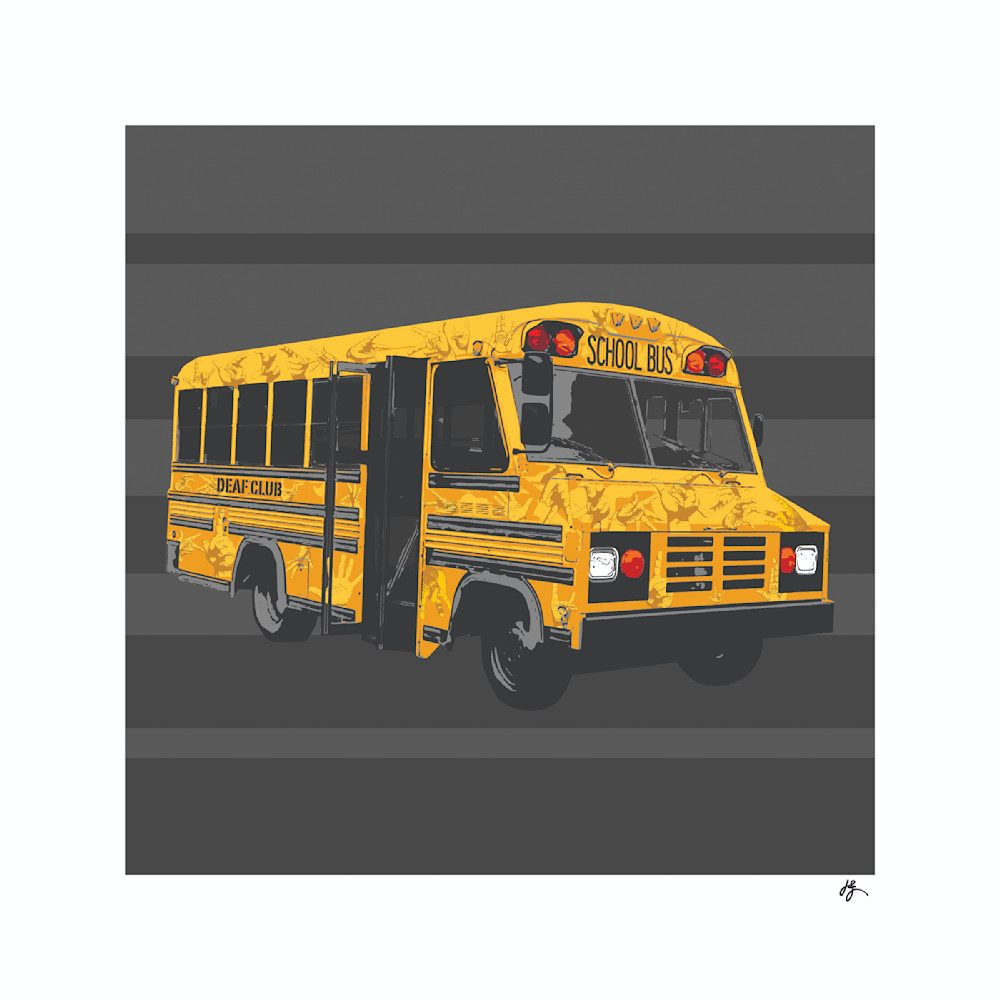 Journey of the Deaf Bus Fine Art Print by Jon Savage | Deaf Culture Artwork