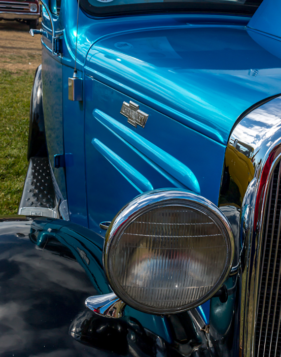 Shiny Old Blue Chevy