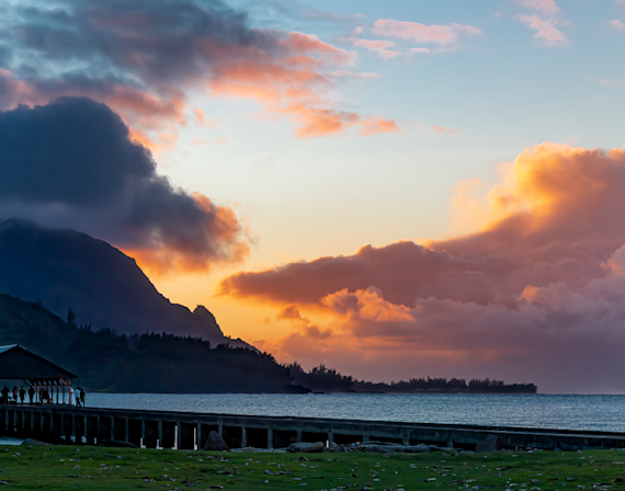 Hanalei Pier Sunset