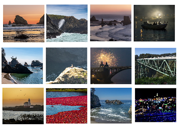 Beautiful Oregon Coast Images 2025 Collage 