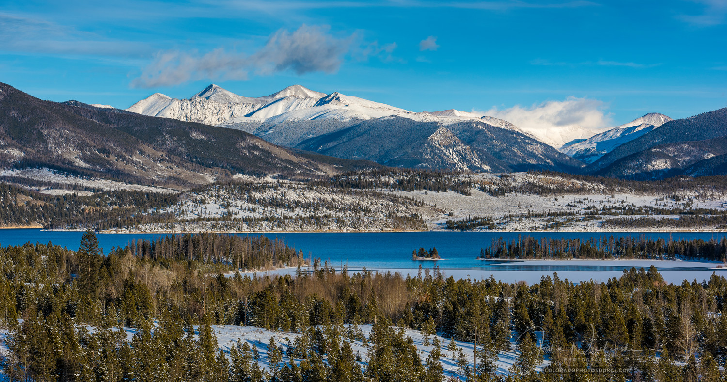 Early Winter Photo of Lake Dillon Reservoir, Summit County Colorado