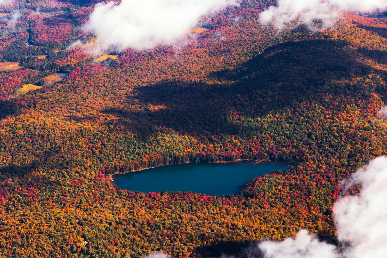 Panther Pond Fall Aerial Photography Art Kurt Gardner Photography Gallery