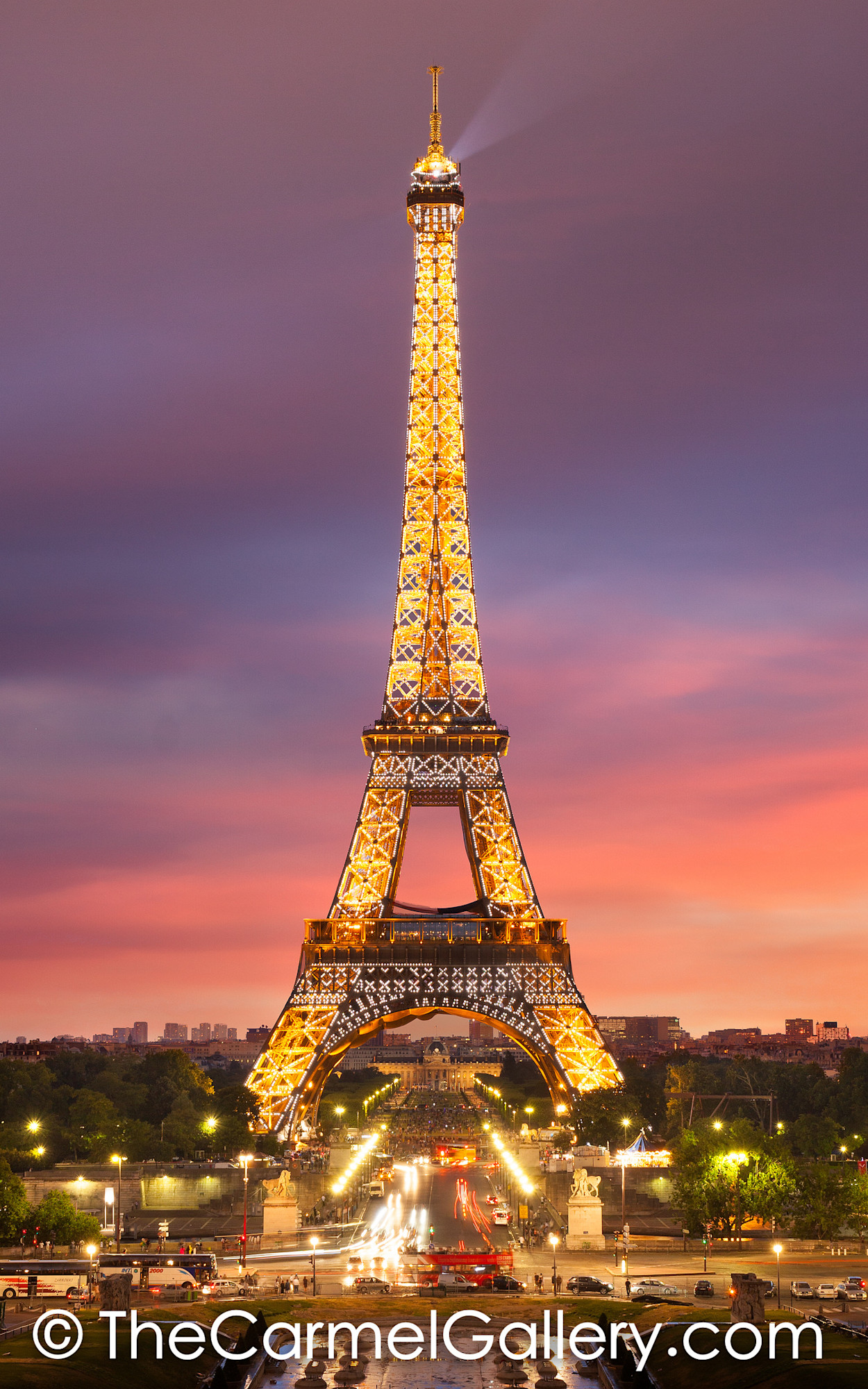 Sunset Eiffel Tower