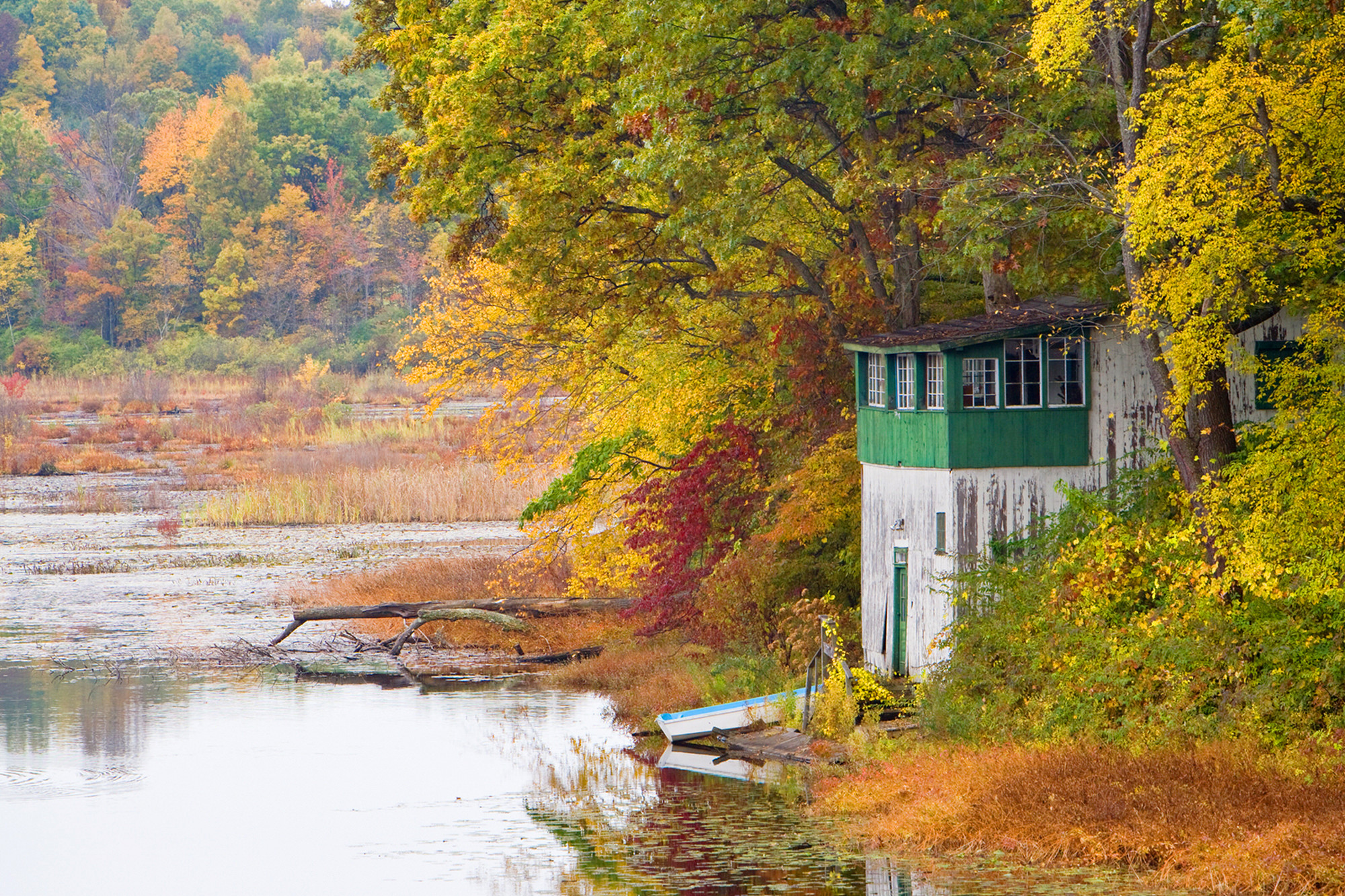 The Boathouse of Black Pond in Meriden CT