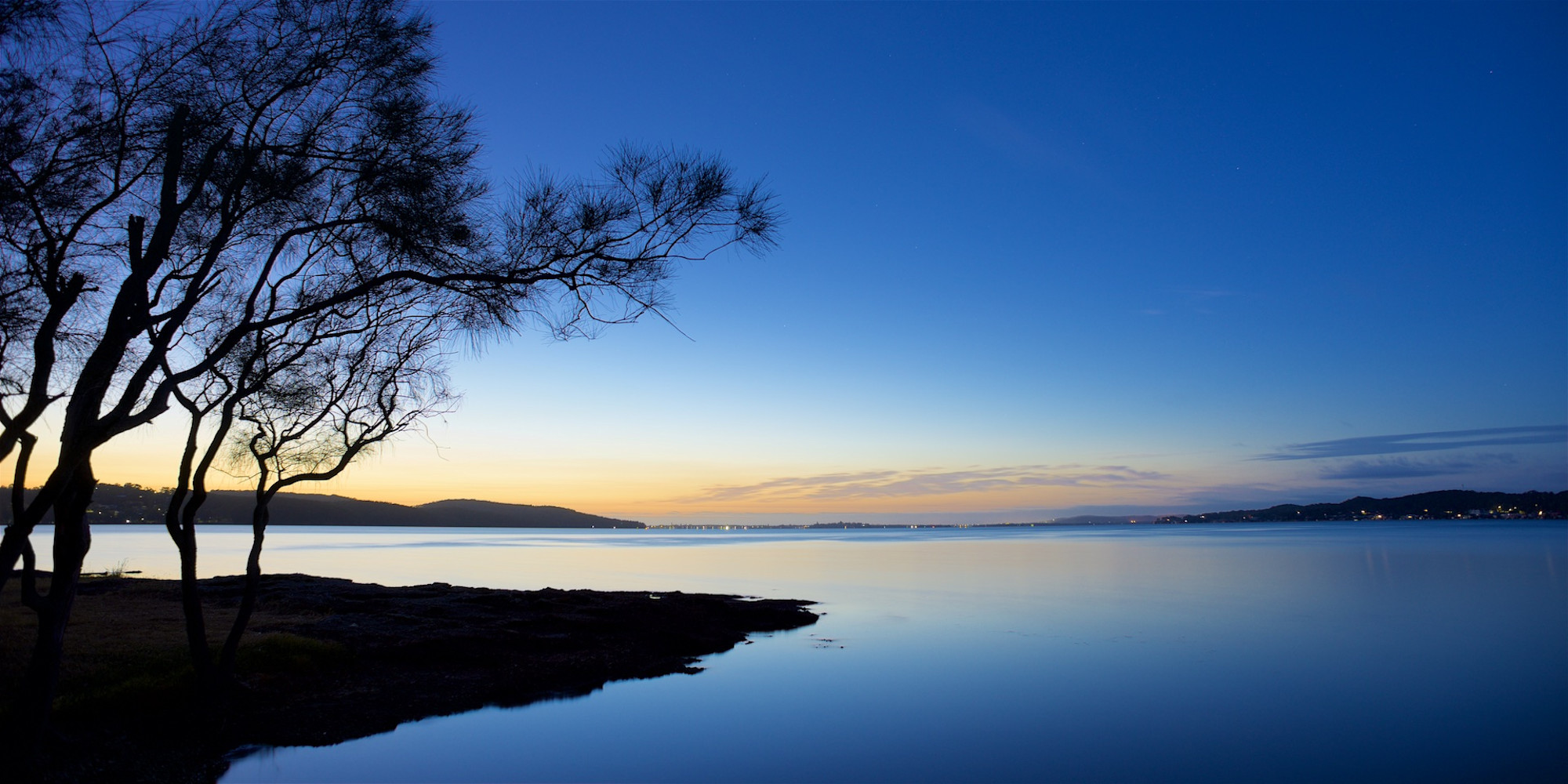 Bolton Dawn Bolton Point Lake Macquarie Australia Sunrise Dawn