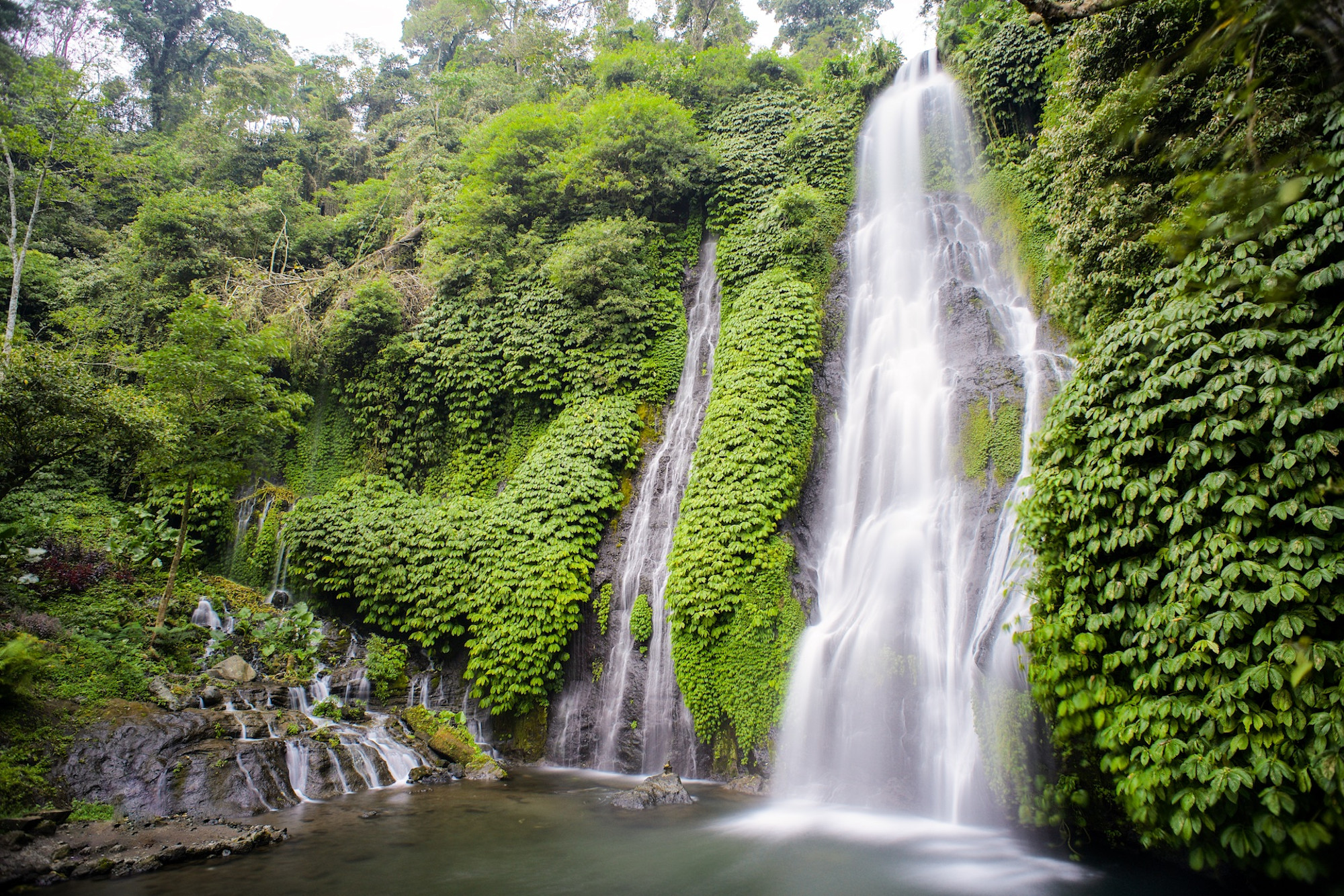  Cascades  Of Green Air Terjun Banyumala Bali  Watefall