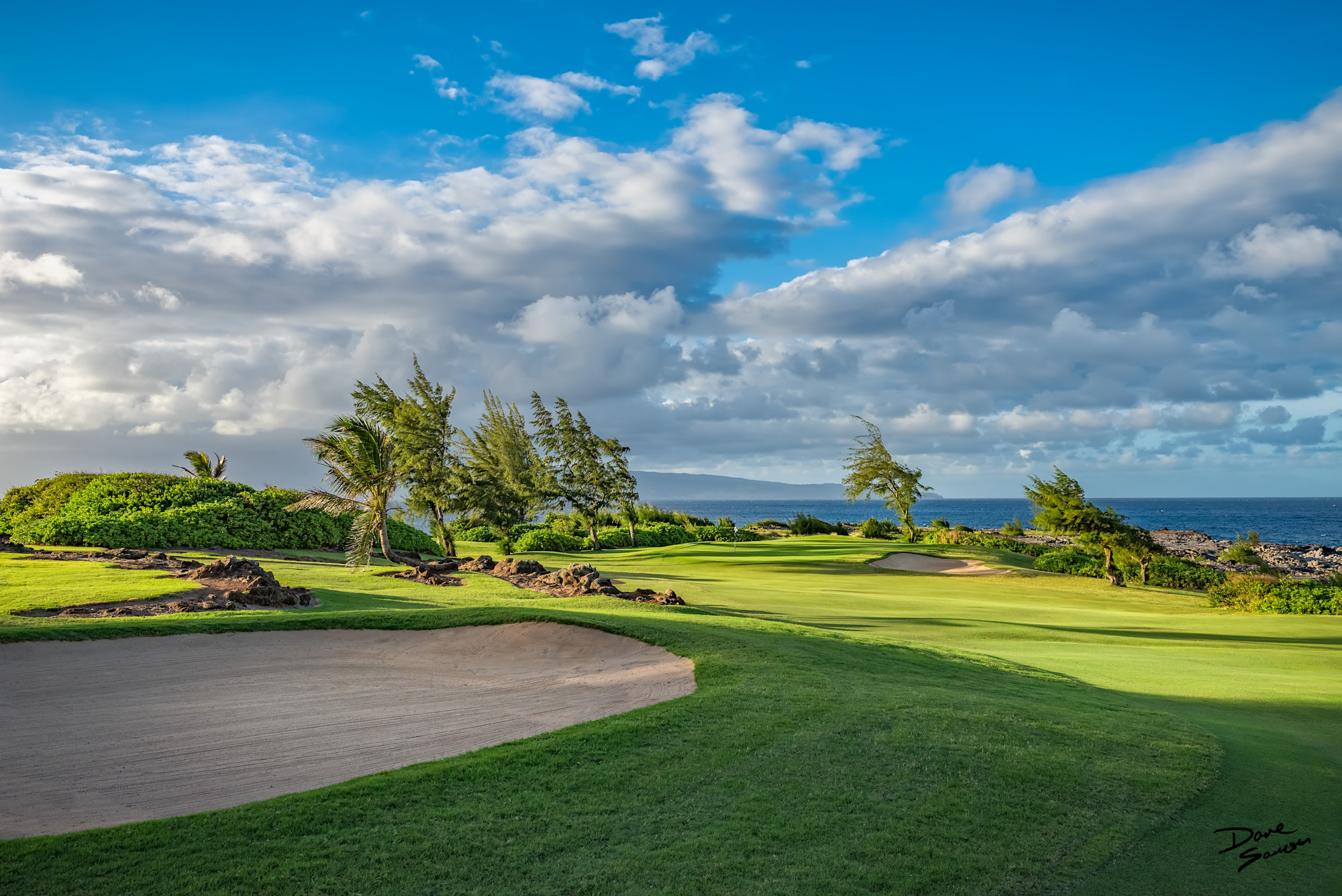 16th Hole, Kapalua, Bay Course, Maui, Hawaii Photography Art Dave