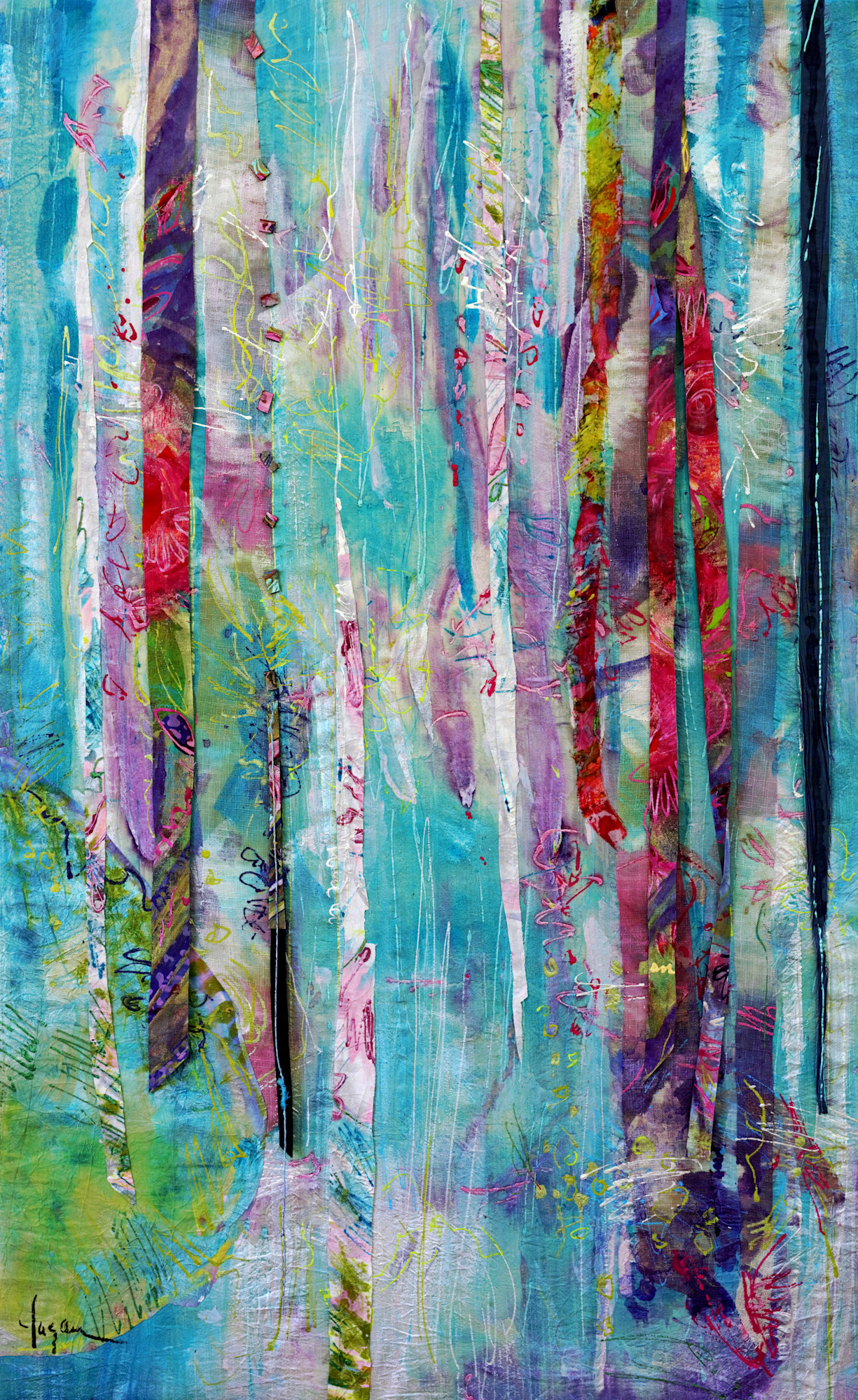 Bloom Shimmer Sparkle Ii Art | Dorothy Fagan Fine Arts