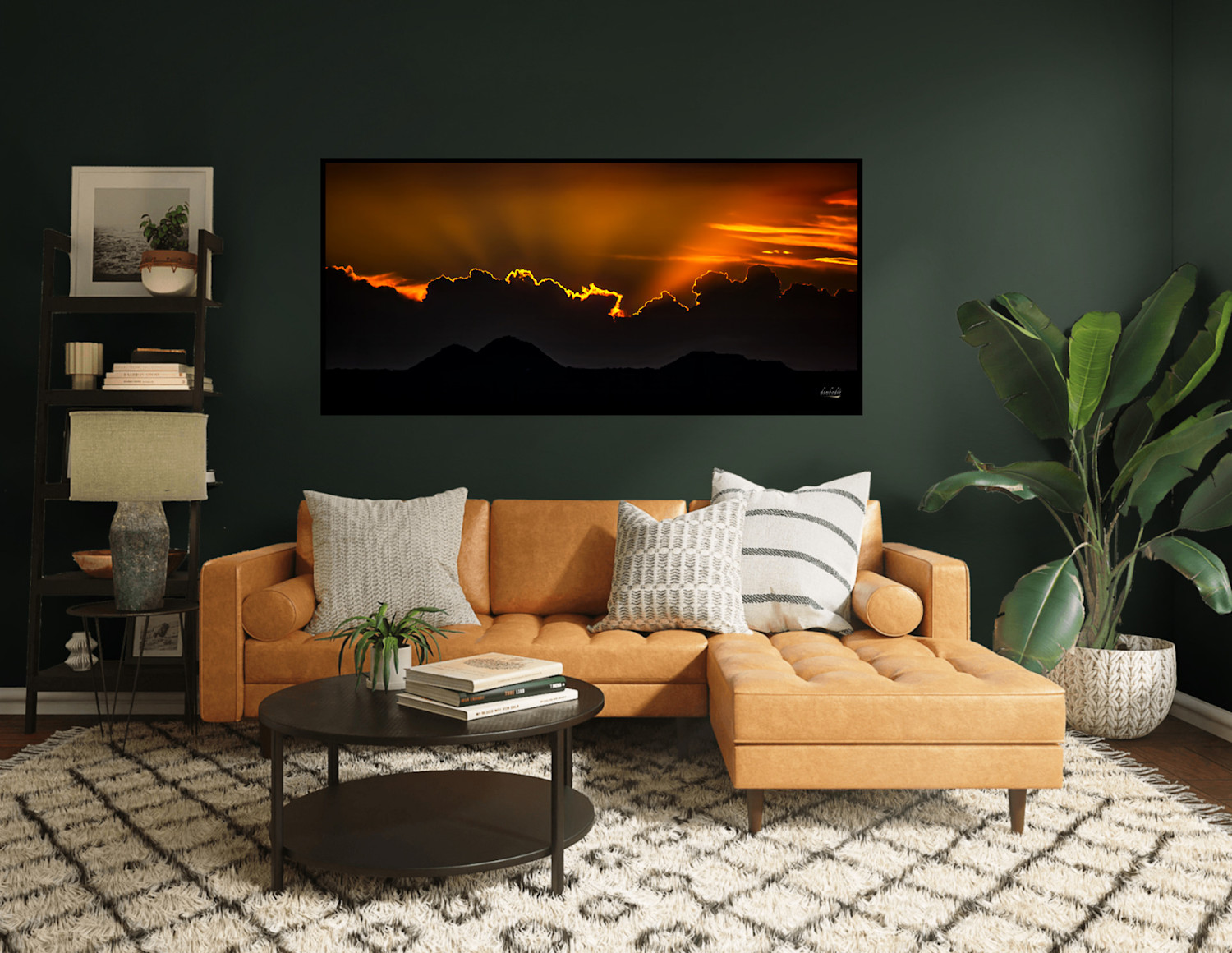 Firey Crested Sunset Vignette (547)
