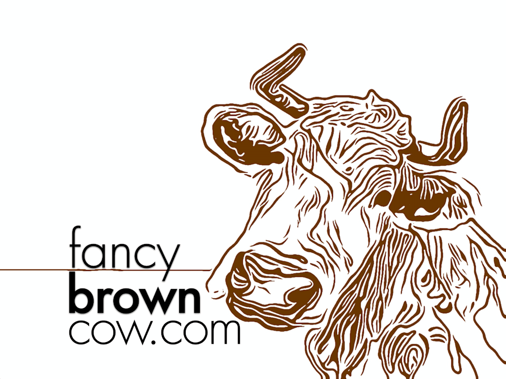 Fancy Brown Cow