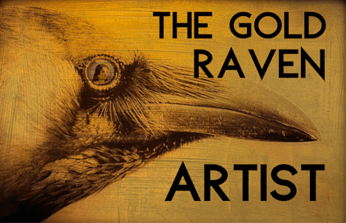 Sandy Brown Jensen: Gold Raven Art