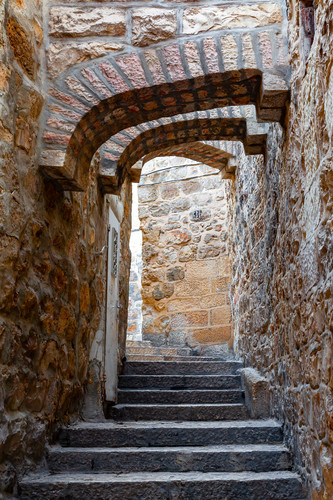 Old jerusalem and stairs arches israel lvvok7