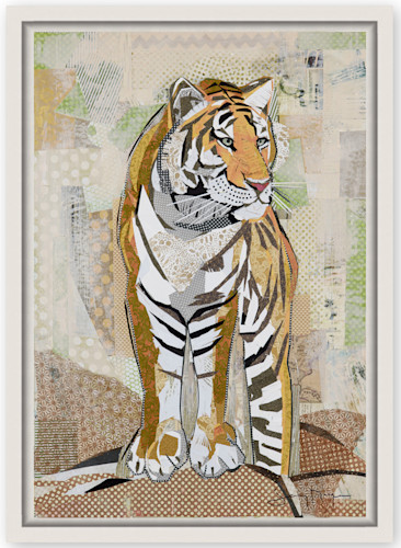 tiger collage art