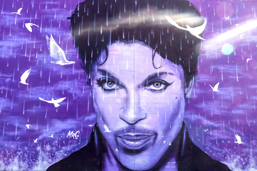 Prince mural at the chanhassen cinema az7q4y