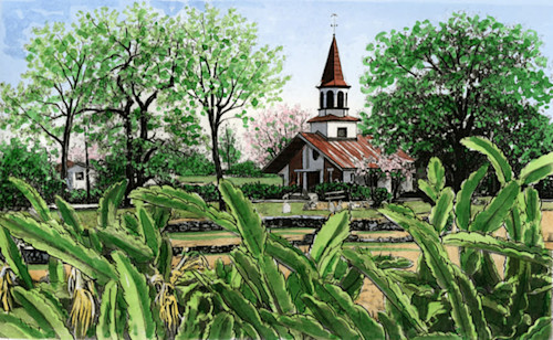 Moanalua Gardens, Hawaii Out Of Print Art | Carol Collette