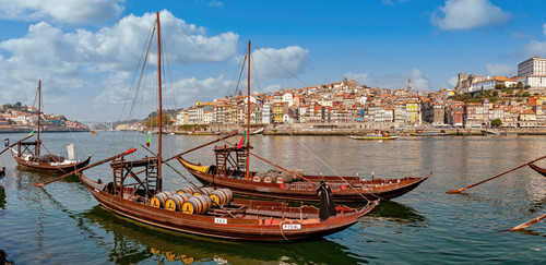 Douro boats and porto wine porto portugal grkoke